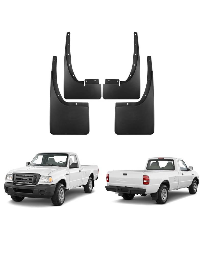 Auto Mudguard Für Ford Für Ranger 2011-2018 Auto Schmutzfänger Kotflügel 4 Stück Auto Spritzschutz Vorne und Hinten Schmutzfänger Car Fender Auto Fender von SDZPLM