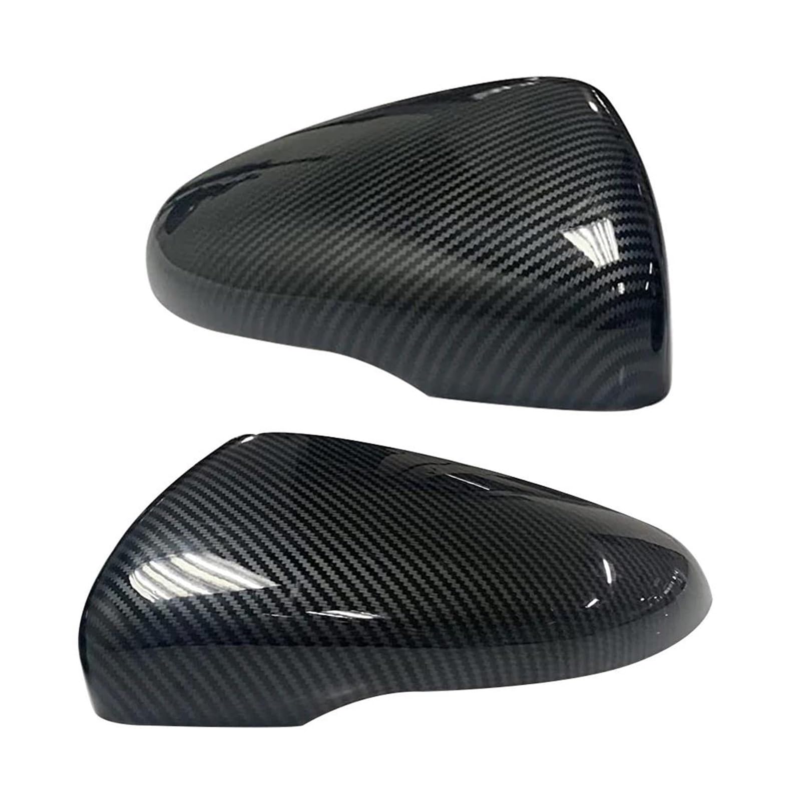 Rückspiegelgehäuse 2PCS ABS Ersatz Carbon Rück Seite Spiegel Abdeckungen Kappe für VW für Golf/für GTI für MK6 2009-2013 5K0857537 Auto Spiegelkappen von SDZSDAS