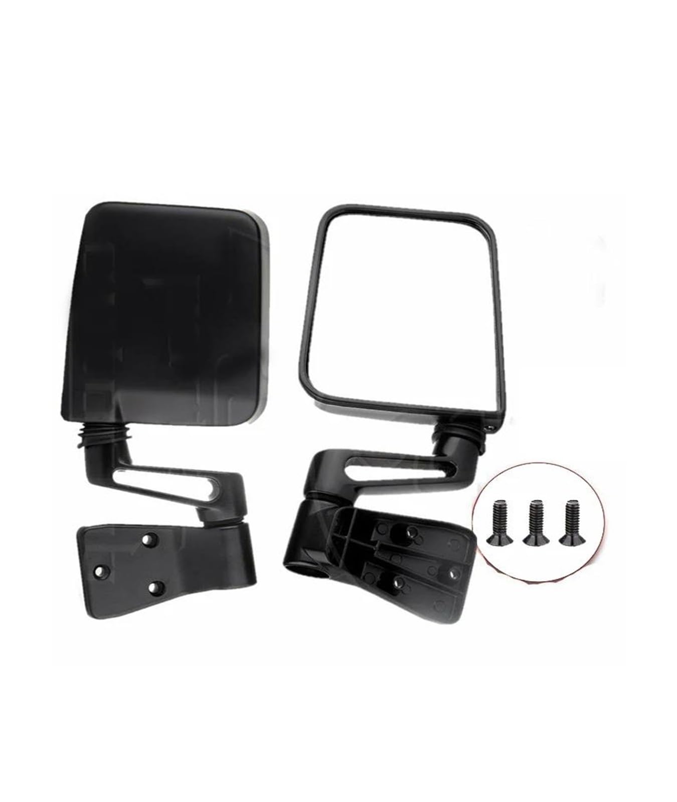 Rückspiegelgehäuse Manuelle Rückspiegel Für 1987-2002 Für Jeep Für Wrangler LH (Fahrerseite) & RH (Beifahrerseite) 55027207 55027208 Auto Spiegelkappen von SDZSDAS