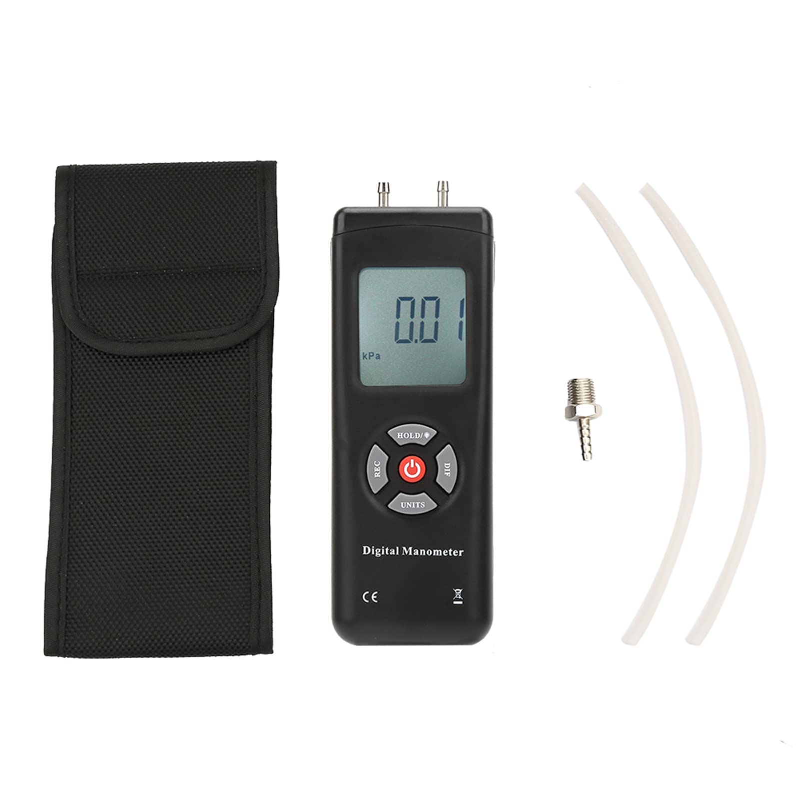 Differenzdruck Messgerät Großes LCD Digital Manometer TL100 Handheld Multifunktionales Differenzdruckmessgerät Luftdruck-Messgerät von SEAFRONT