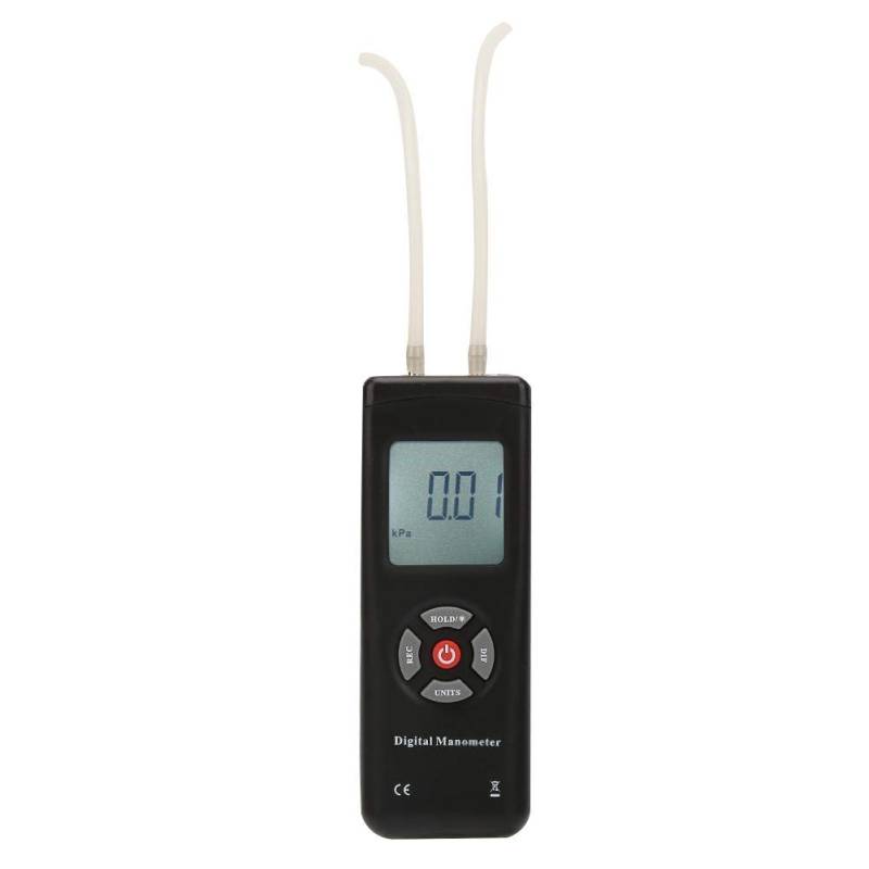 Differenzdruck Messgerät Großes LCD Digital Manometer TL100 Handheld Multifunktionales Differenzdruckmessgerät Luftdruck-Messgerät von LiebeWH