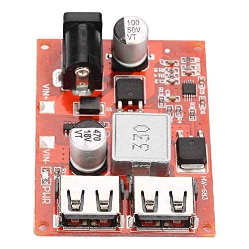 SEAFRONT DC-DC Converter Modul, Doppelter USB Port 6-40V to 5V Spannungs Stabilisiertes Stromversorgungs modul 3A von SEAFRONT