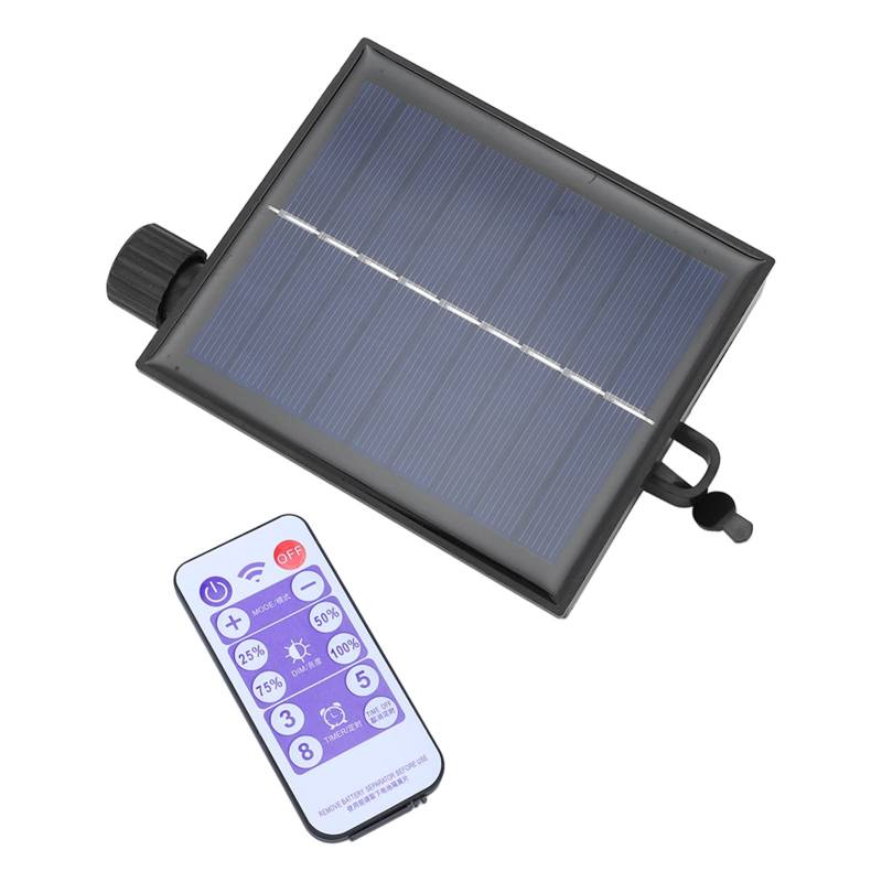 Solarpanel für Lichterketten Steuerbox Polysilizium Solarpanel 8 Beleuchtungsmodi Einstellbarer Wasserdichter Lichterketten Controller mit Fernbedienung (Ausgangsflachdruck 3V) von SEAFRONT