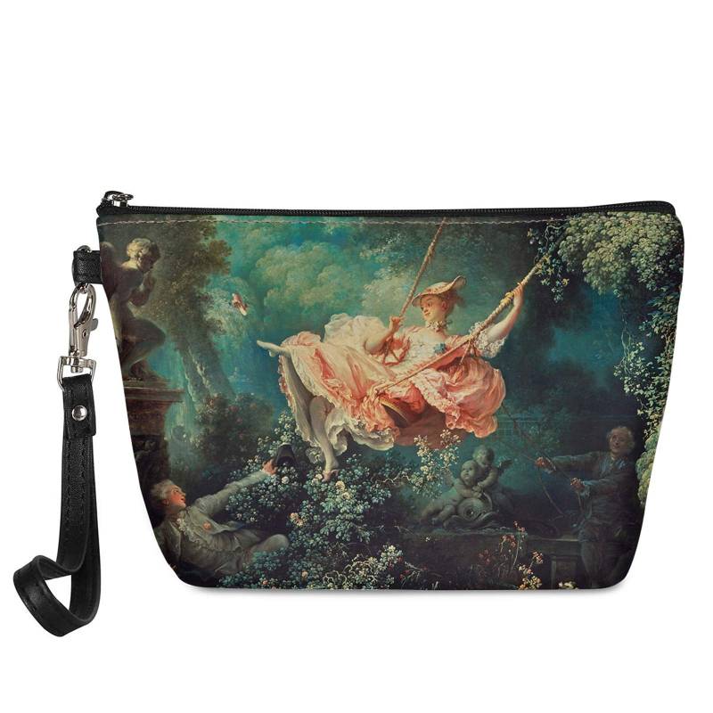 SEANATIVE Classical Art Fragonard The Swing Kosmetiktasche mit Reißverschluss, große Kapazität, für Damen, Make-up-Tasche, Organizer, Kulturbeutel von SEANATIVE