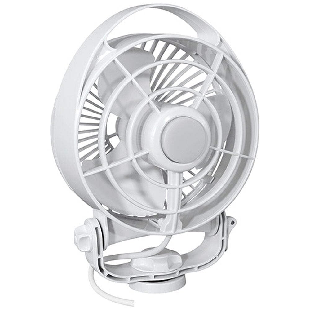 Maestro™ 12V Ventilator mit variabler Geschwindigkeit, Licht und montierbarer Fernbedienung. Weiß. Hergestellt in Kanada. von SEEKR