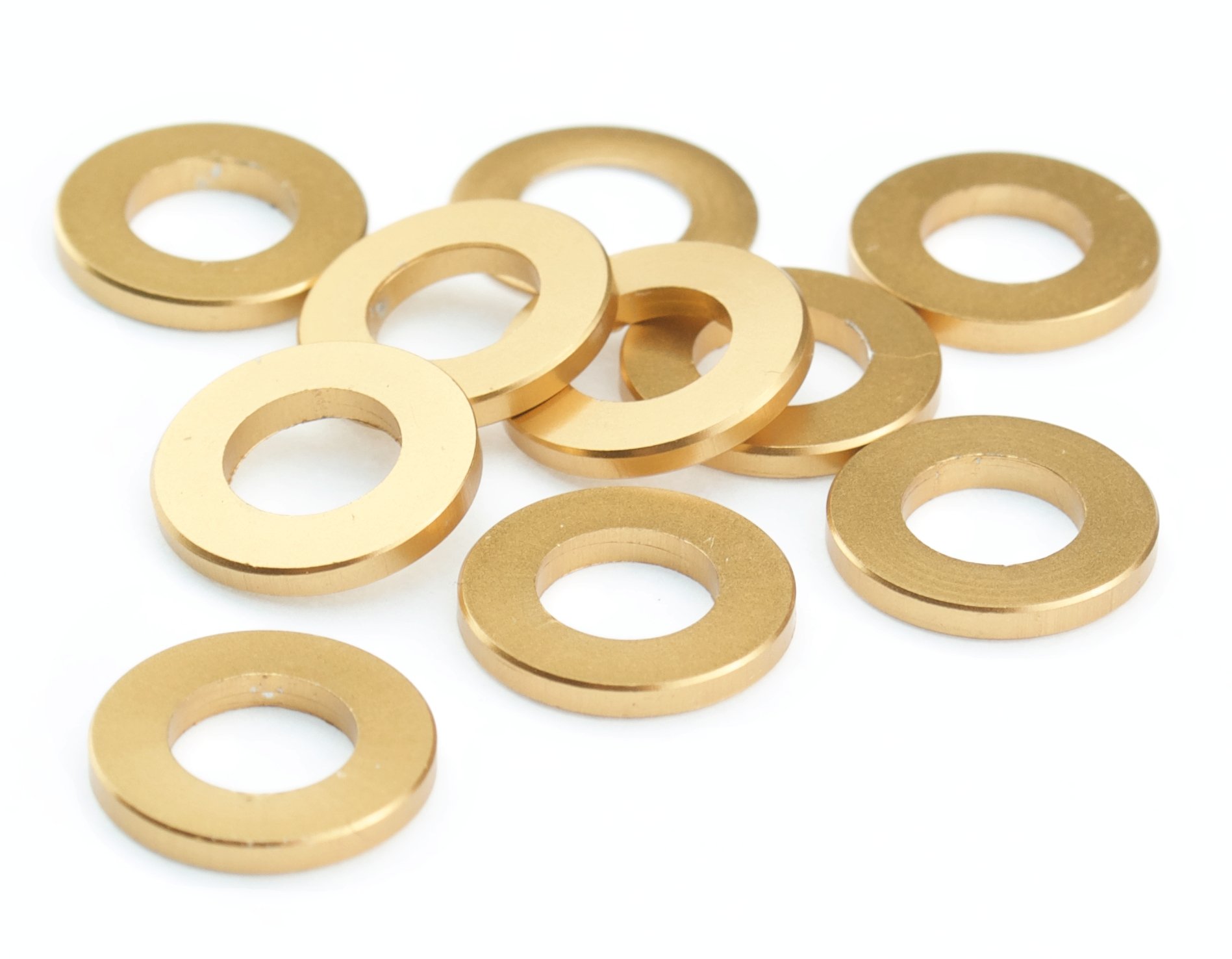 Unterlegscheiben M5 Aluminium Scheibe DIN 125 Alu gold eloxiert 5mm von SEGO