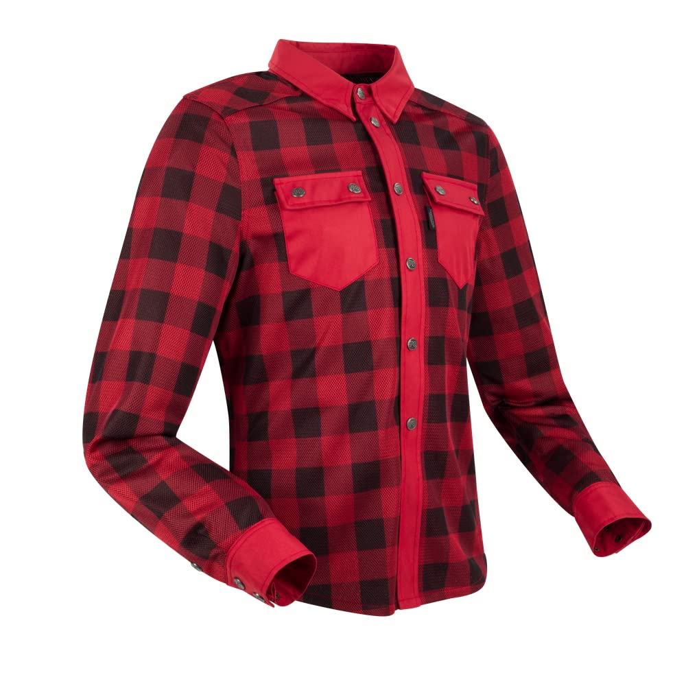 SEGURA, Herren Motorradjacke Jovan black red, L von SEGURA