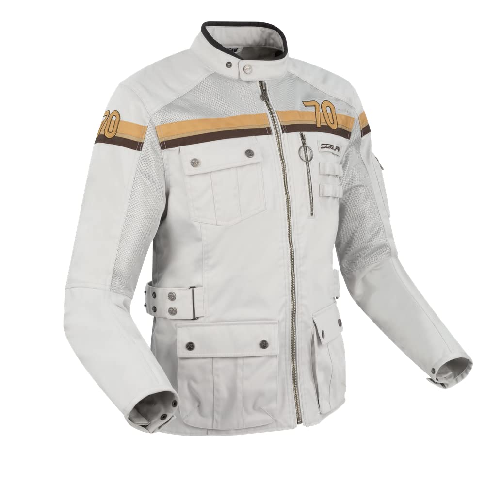 SEGURA, Herren Motorradjacke Mojo grey brown, 4XL von SEGURA