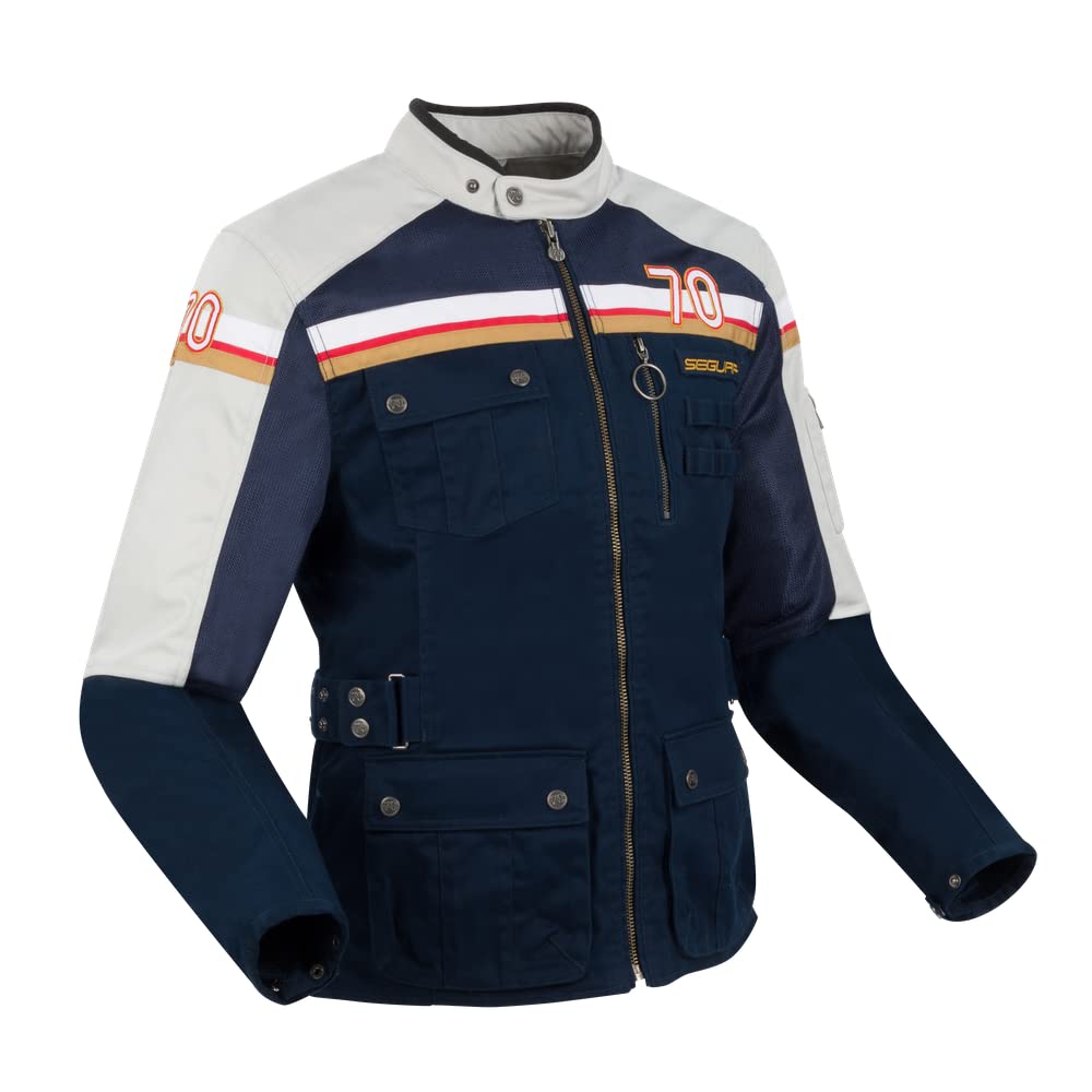 SEGURA, Herren Motorradjacke Mojo navy grey, S von SEGURA