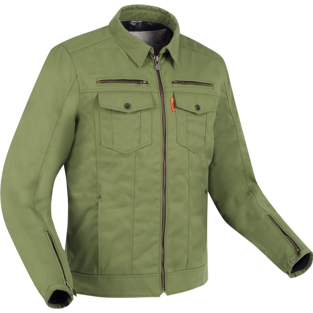 SEGURA, Herren Motorradjacke Patrol khaki, L von SEGURA