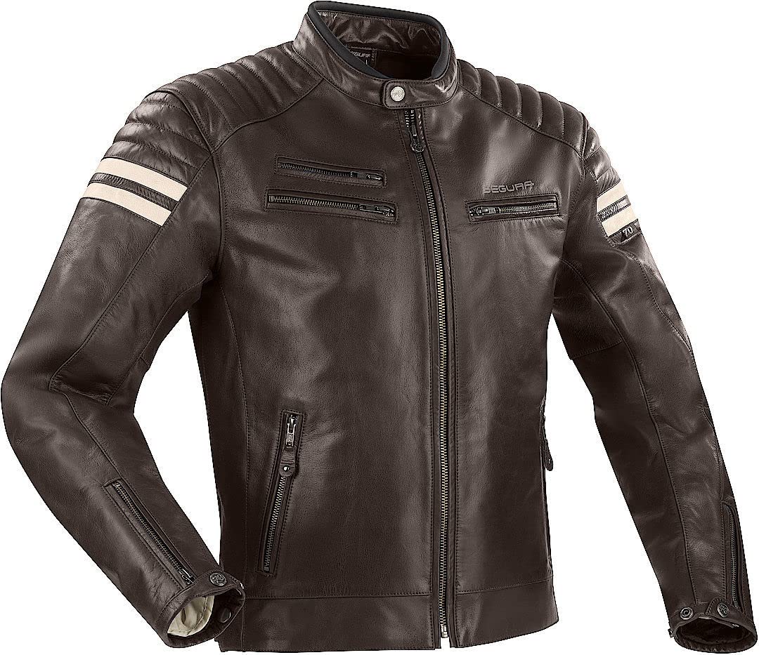 SEGURA, Motorradjacke Funky brown white, XXL von SEGURA