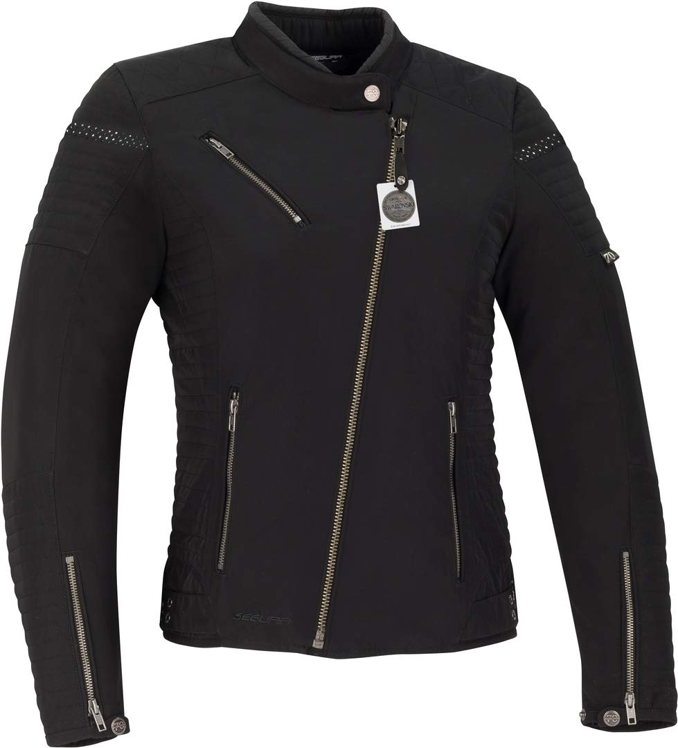 SEGURA Lady Terra Crystal Motorradjacke, Schwarz, 38 (T1) von SEGURA