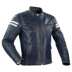 Segura Funky Lederjacke Blau Weiss von Segura