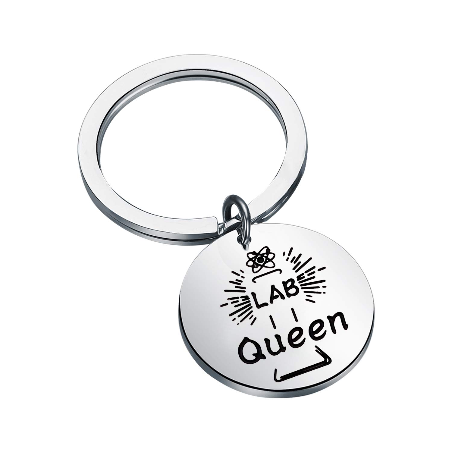 SEIRAA Lab Tech Geschenke für Frauen Medizintechniker Schlüsselanhänger Geschenk Laborwoche Geschenke Lab Queen Biologe Mikroskop Schmuck, Lab Schlüsselanhänger, 0 von SEIRAA