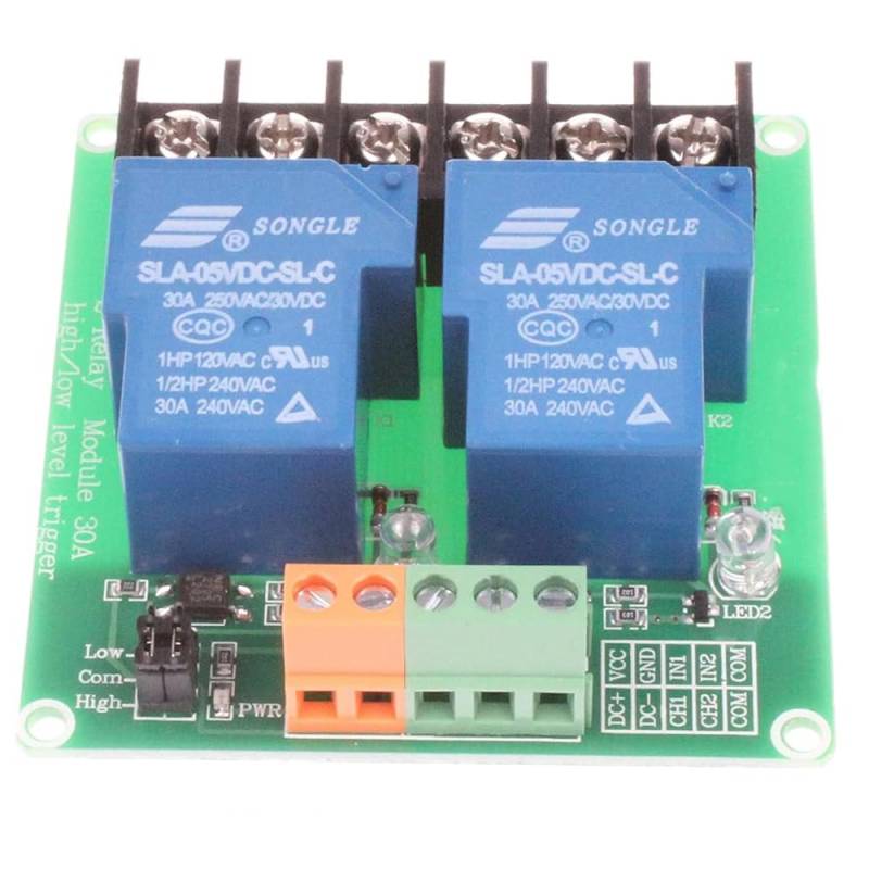 12V Relaismodul, 2-Kanal Relais Module Erweiterungsplatine mit Optokoppler, Relay Module von SEIWEI