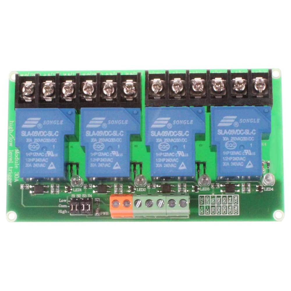 12V Relaismodul, 4-Kanal Relais Module Erweiterungsplatine mit Optokoppler, Relay Module von SEIWEI