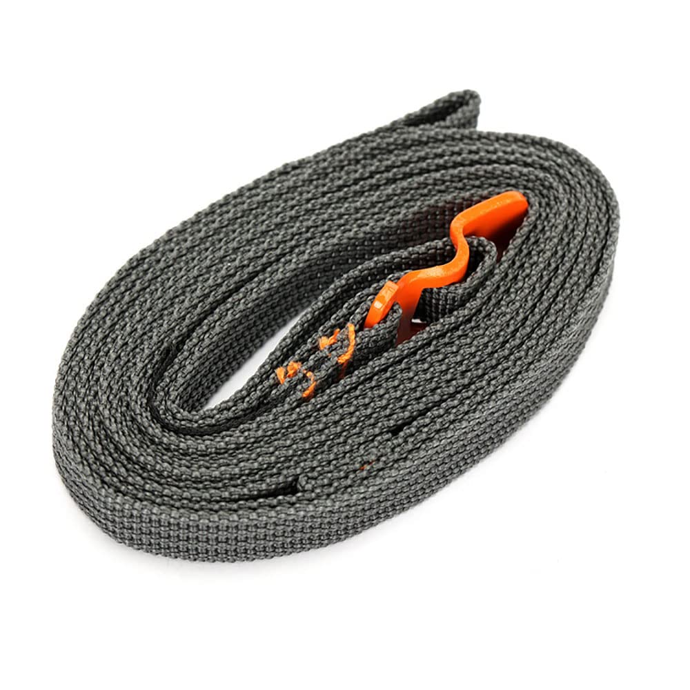 4 x Polypropylen-Gurtband, 200 mm Befestigungsgurt, Edelstahl-Sicherheitshaken, Gepäckbindungsgürtel, Bindeseil für Outdoor-Sport, Geschenk, Handwerk, Zuhause (orange) von SEIWEI