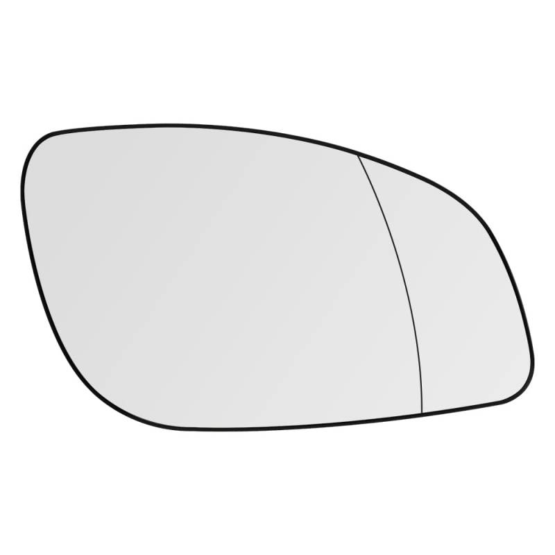 SENZEAL Spiegelglas Rechts Beifahrerseite Beheizbar mit Trägerplatte für Opel Vectra C 2002-2008 Signum 2003-2008 1428700 24438121 Außenspiegel Glas Ersatz (Rechts) von SENZEAL