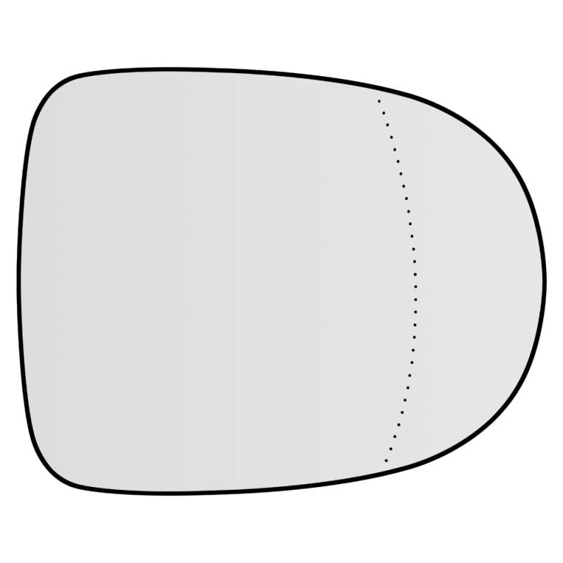 SENZEAL Spiegelglas Rechts Beifahrerseite Beheizbar mit Trägerplatte für Renault Clio III 2009-2012 Modus 2007-2012 Twingo 2010-2014 7701069522 6064542M 7701069553 Außenspiegel Glas Ersatz (Rechts) von SENZEAL