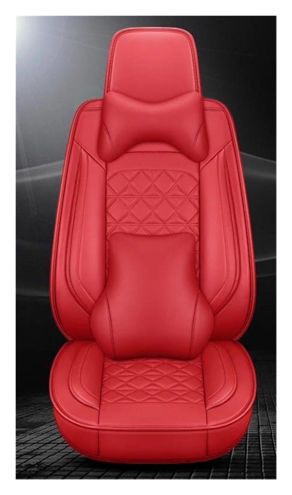 SEOBIO Auto-Sitzbezüge Für Für Qashqai J10 J11 Für Juke Für Murano Z51 Für X Trail Für Versa Für Teana J32 Leder Auto Sitz Abdeckung Auto-Schonbezüge(Red,Luxury) von SEOBIO