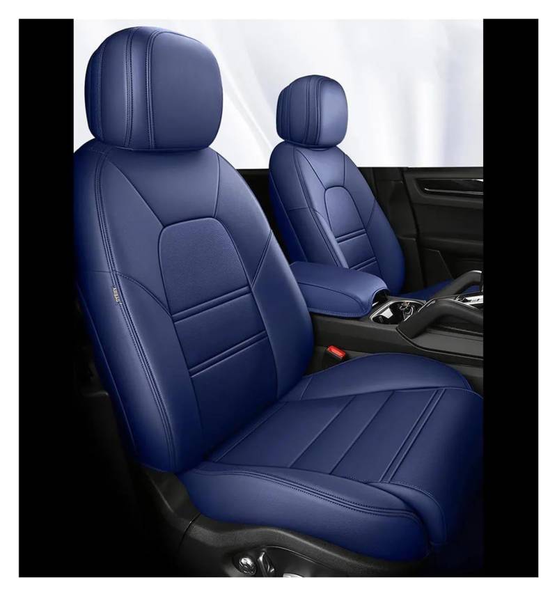 SEOBIO Auto-Sitzbezüge Maßgeschneidert Für A4 B9 2016 2017 2018 2019 2020 2021 2022 Leder-Autositzbezüge-Set Auto-Schonbezüge(Blue) von SEOBIO