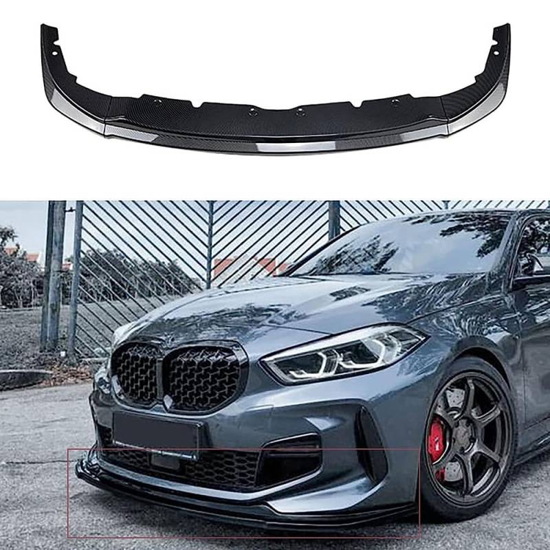 Auto Frontspoiler für BMW 1 Series F40 M Sport 2020 2021 2022 118i 120i, Front Stoßfänger Lippe FrontstoßStange Spoiler Antikollisions Frontlippe Spoilerlippe Body Kit,Carbon Fiber von SEVOLY