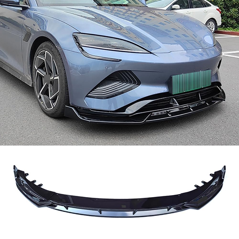 Auto Frontspoiler für BYD Seal 2022 2023, Front Stoßfänger Lippe FrontstoßStange Spoiler Antikollisions Frontlippe Spoilerlippe Body Kit von SEVOLY