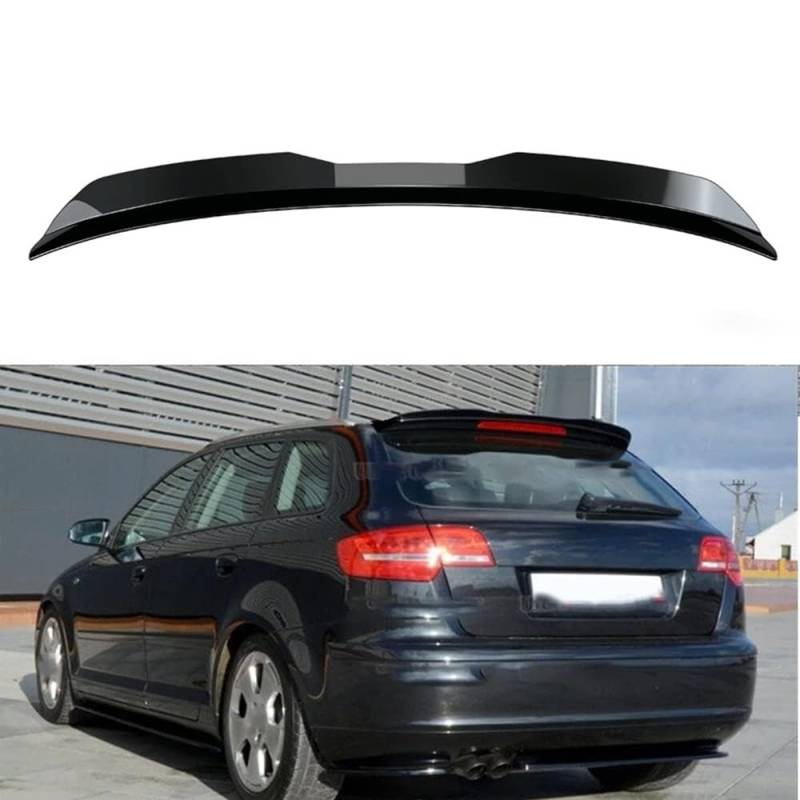 Auto Heckspoiler für Audi A3 Sportback 8P 2004-2013, HeckspoilerflüGel Kofferraum Flügel Lippe Spoiler Anti-Kratzer-Karosserie-Styling-Armaturen von SEVOLY