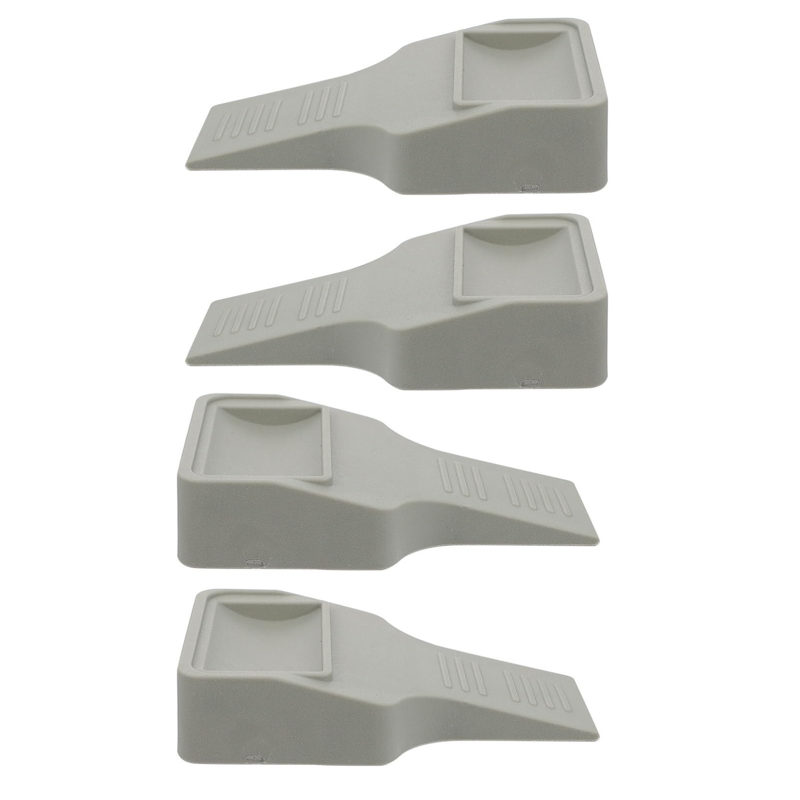 SEWACC 4 Stück Türstopper Türkeilschutz Außenboden Tastenabdeckungen Außenteppich Teppichstopper door stops door wedge tür riegel werkzeug Türkeilstopper Tür stoppt Gummi Light Grey von SEWACC