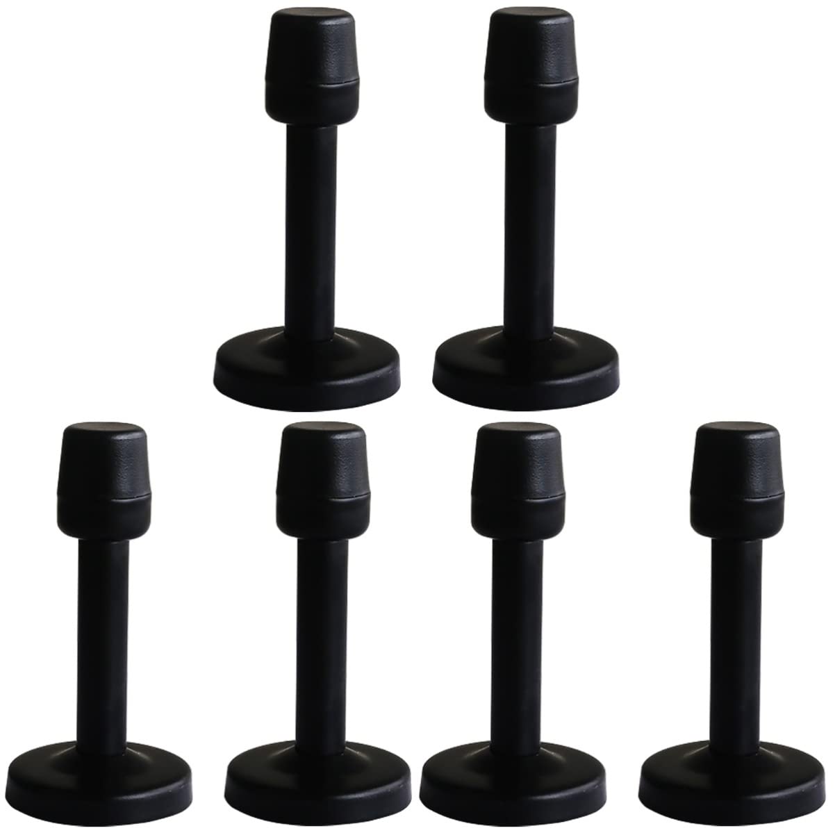 SEWACC 6 Stk Edelstahl-Tür stopper türgriff stopper Magnethalter Tür-Kollisionsschutzhalter Autotürstoßstange Türstoßstangen Haustürstopper Magnetischer Türstopper Rostfreier Stahl Black von SEWACC