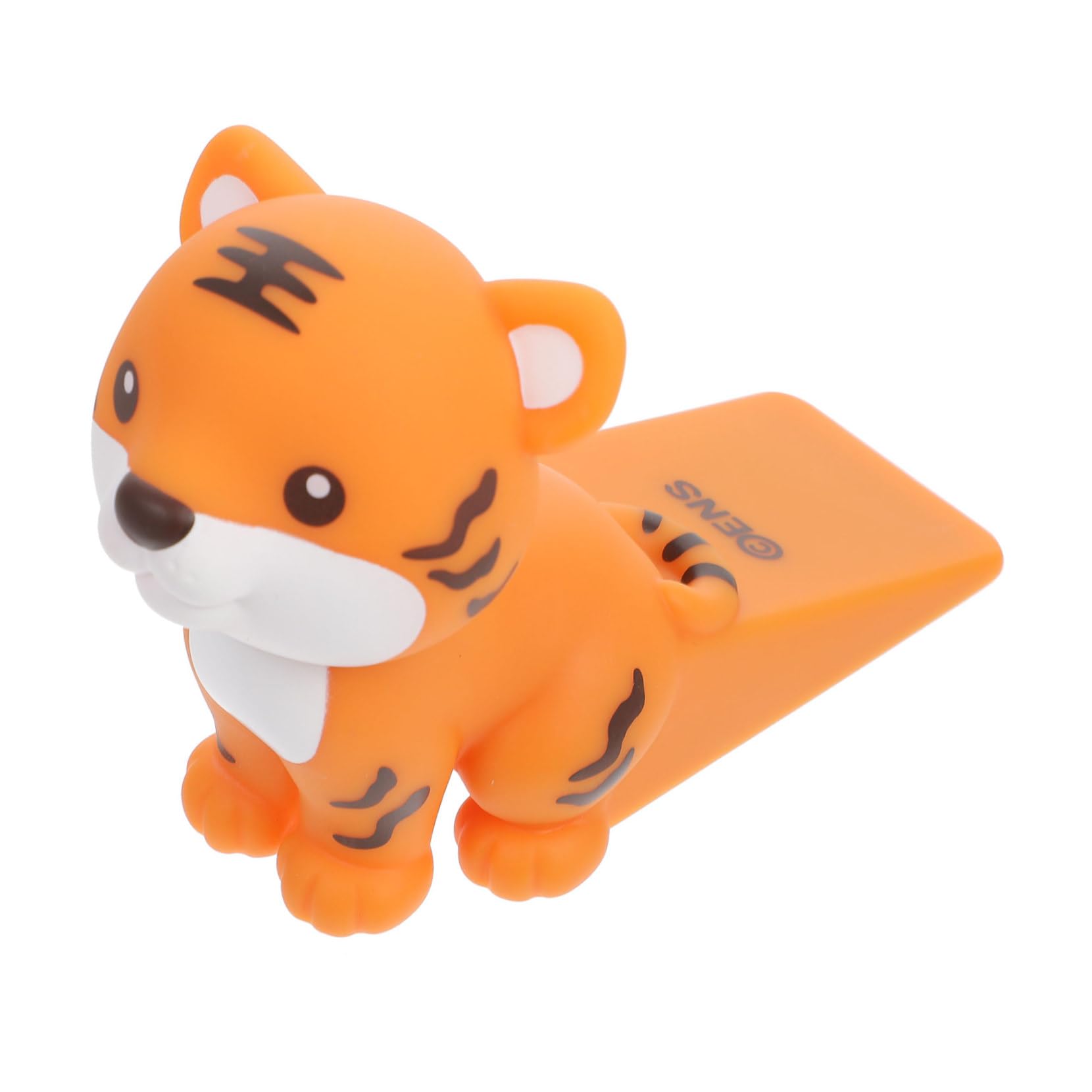 SEWACC Tiger Türstopper Garage Süßer Türstopper Bewachen Einstellbar Tierbodenstopp Drinnen Handhaben Anti-kollisions-türstopper Aufhänger Kette Türstopper Süß Bolzen Stopfen Orange von SEWACC