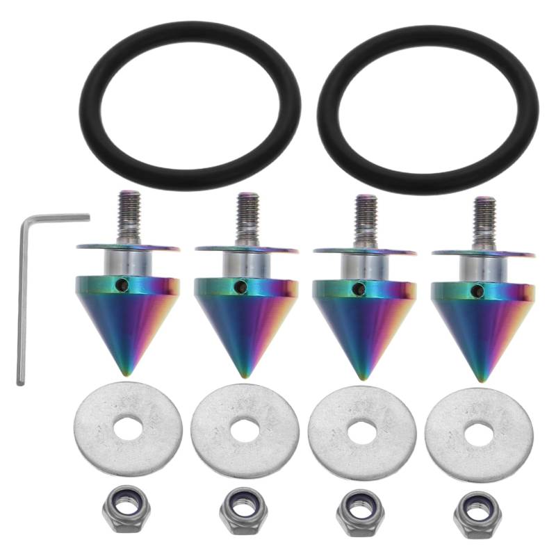 SEWOART 1 Satz Stoßstangenverstärkungsschrauben Stoßstangenbolzen Schnellspann-stoßstangenschrauben Schnellverschluss-kit Fahrzeugzubehör Stoßstangenzubehör Fahrzeugteil Aluminiumlegierung von SEWOART