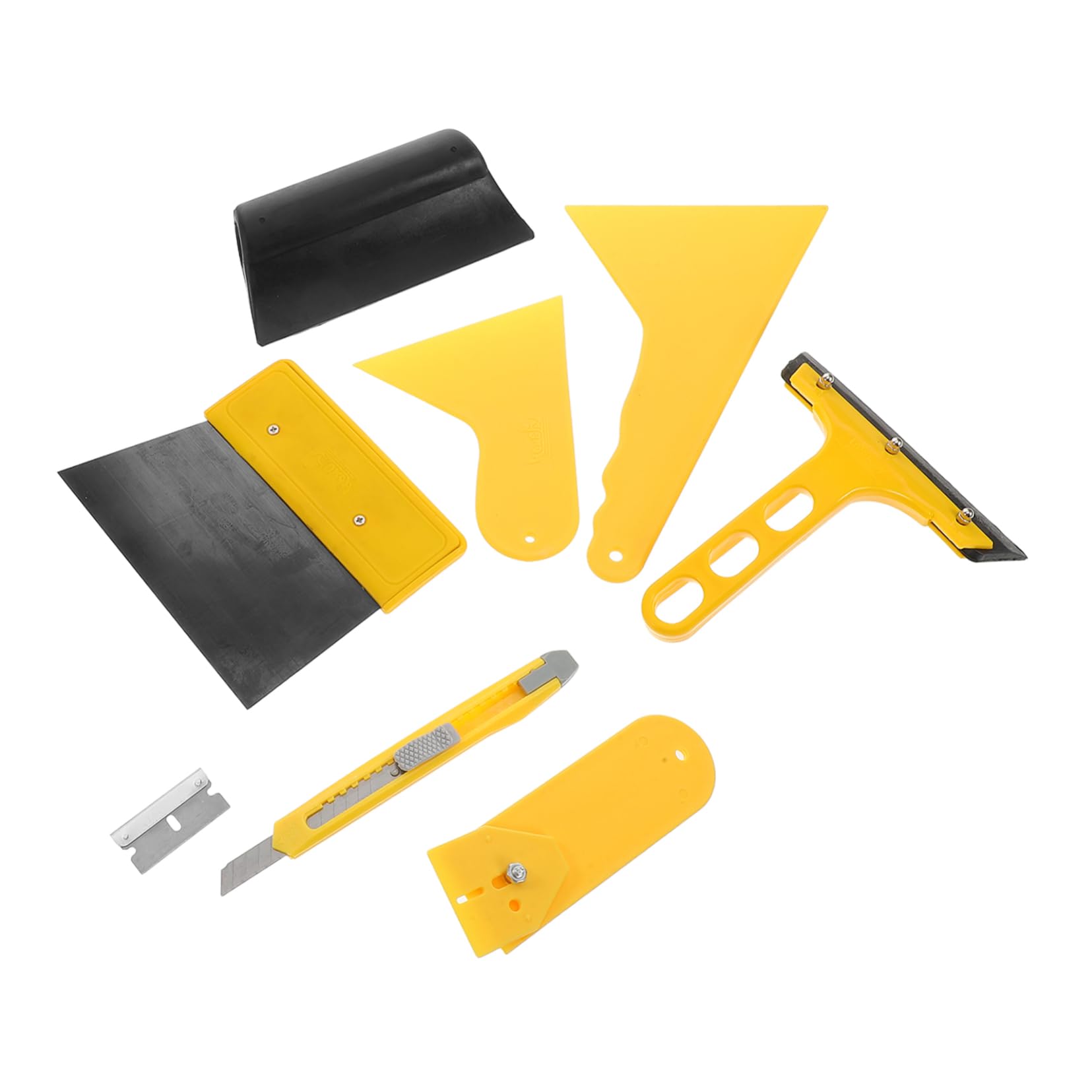 SEWOART 1 Set Car Film Toning Tool Kit Für Filmanmeldung Und Blasenentfernung Auto Rakel Für Fenstertönung Und Reinigung Tragbarer Autofensterschaber von SEWOART