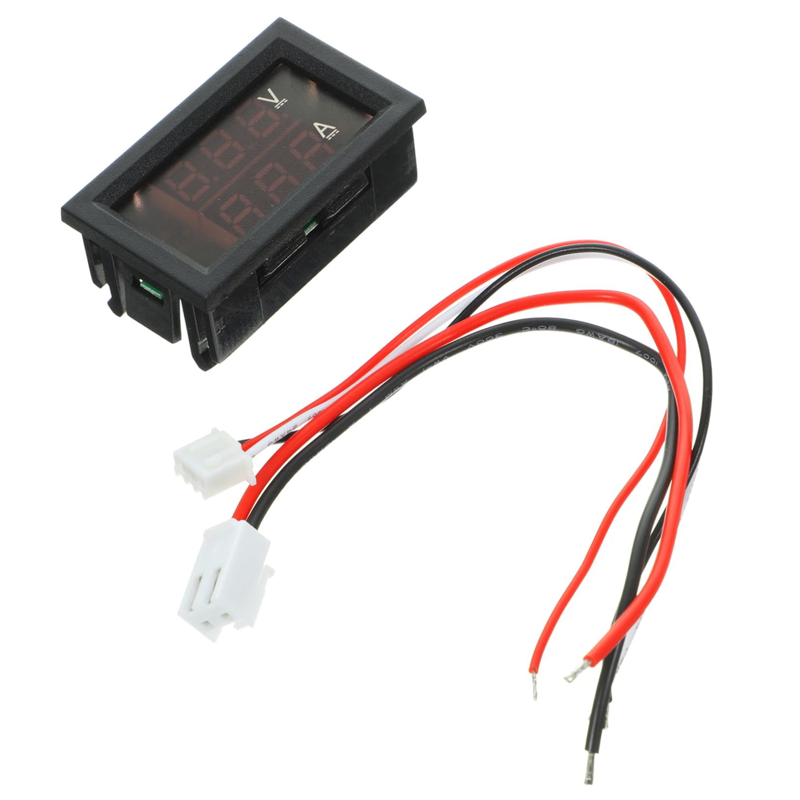 SEWOART 10A Digitaler Voltmeter Und Amperemeter DC Spannungs Und Stromprüfer Für Autos Dual Display + Zufällige Kabelfarbe Präziser Spannungstest Und Strommessung von SEWOART