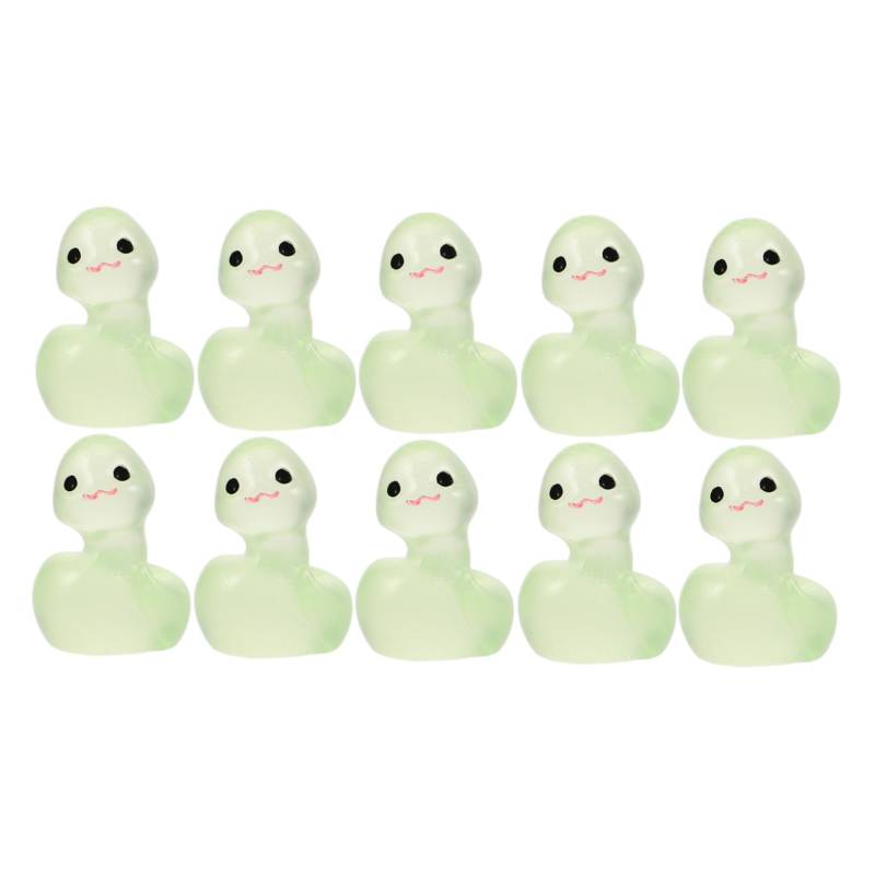 SEWOART 10pcs Autoschmuck Süße Schlangenstatue Auto-armaturenbrett-ornamente Schlangenfigur Chinesische Schlangenstatue Auto Dash Dekorationen Harz Light Green von SEWOART