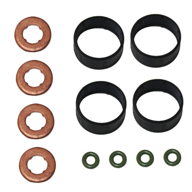 SEWOART 12PCS Fuel Injector Seal Kit Für Fiesta O Ringe Und Dichtungen Für Kraftstoffeinspritzung Hochwertige Kraftstoffdichtungen Und O Ringe Für Zuverlässige Leistung von SEWOART