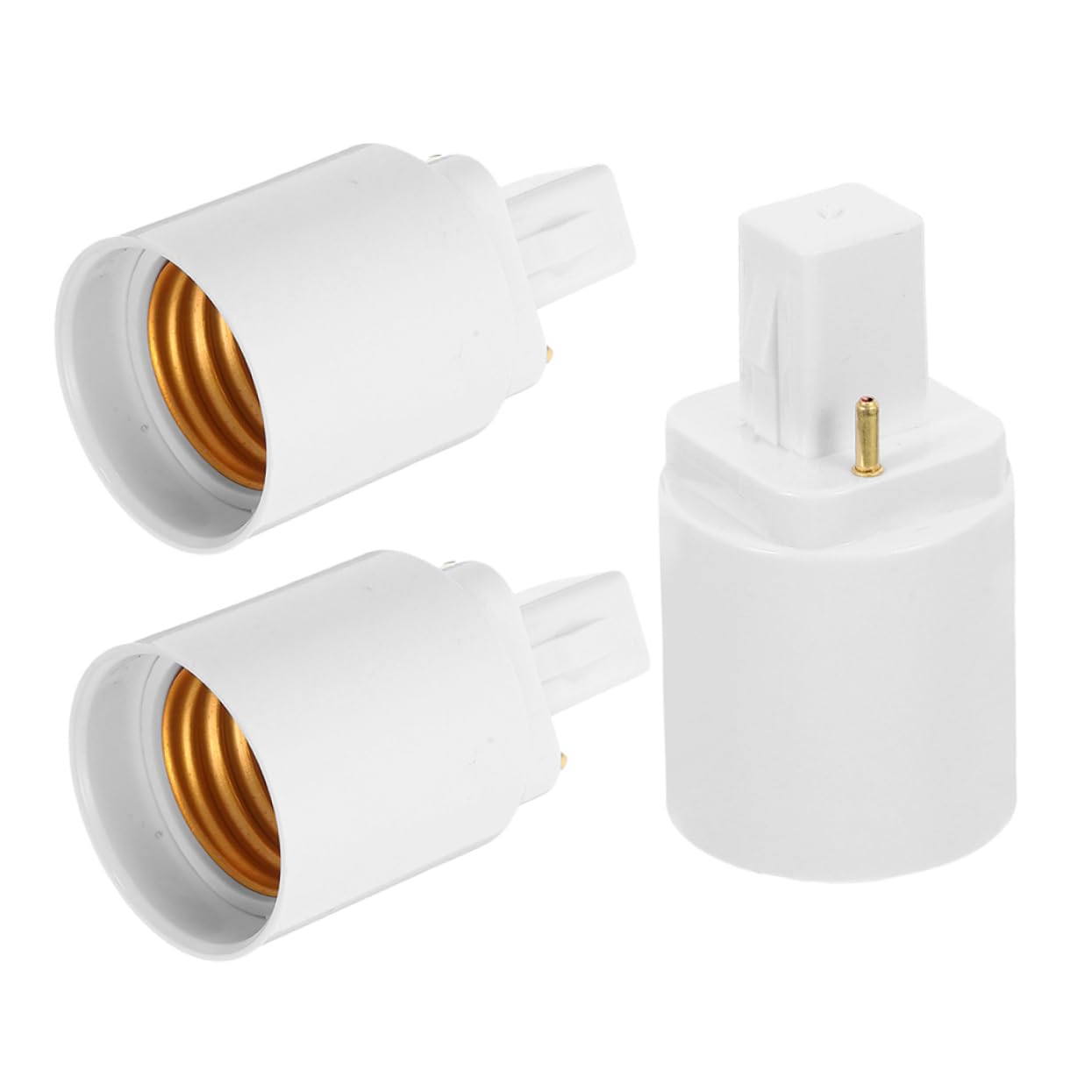 SEWOART 3 Stück Lampenadapter Led-lampensockeladapter Konverter Für Lichtsteckdosen Lampenstiftsockelbefestigung Steckdosenadapter Sockel Für Glühbirnenhalter Weiß Kupferleitfolie von SEWOART