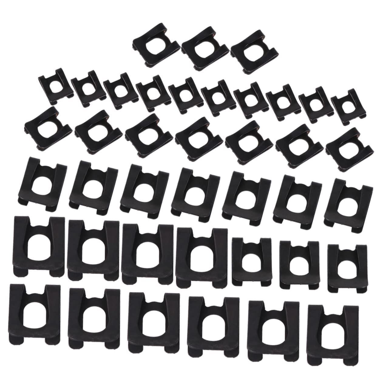 SEWOART 40Pcs Autobefestigungen Schraubstock Befestigungselemente Stifte Schild Wache emmc ersatzteile Auto Befestigungsmittel nietzange Auto Zubehör automatischer Halter Black von SEWOART