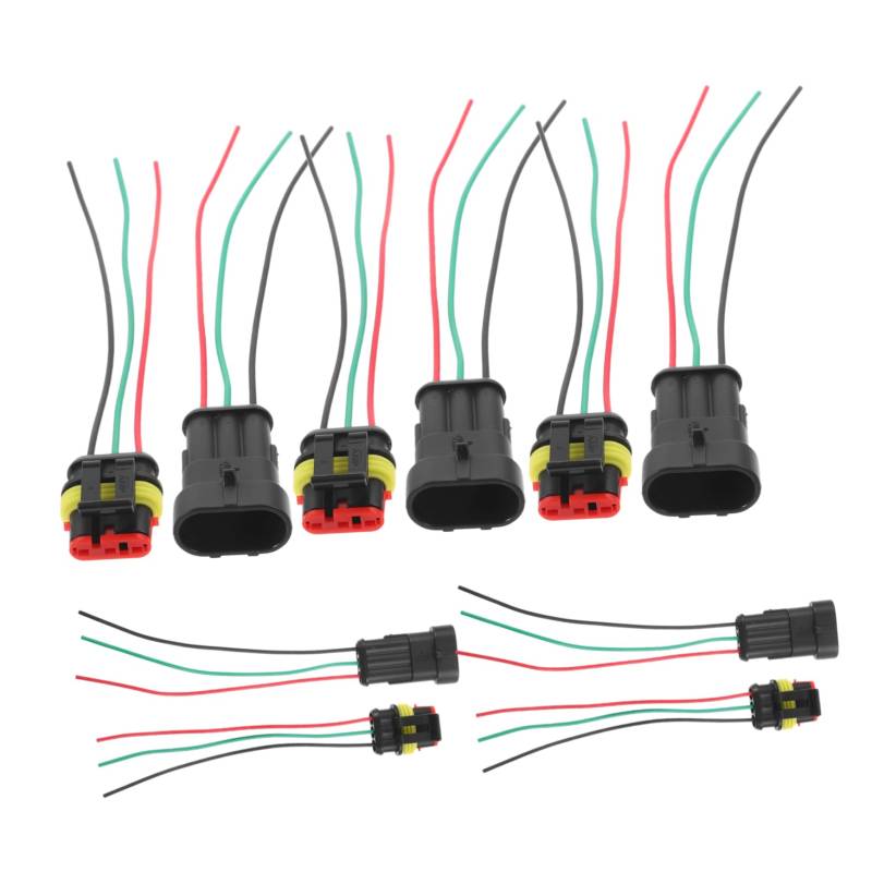 SEWOART 5 Paar Wasserdichte Kabelverbinder Schnellverbinder Für Fahrzeuge Ideal Zum Wasserdichten Verbinden Von Kabeln Robust Und Langlebig Für Verschiedene Kabeldurchmesser Geeignet von SEWOART