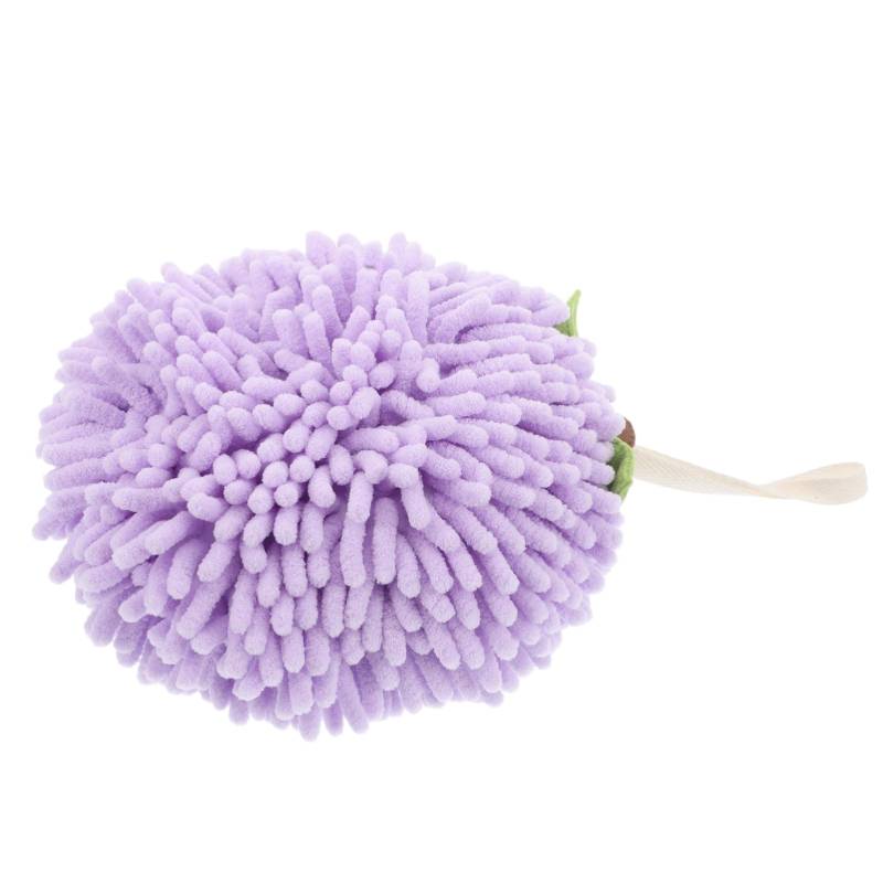 SEWOART Chenille Handtuch Ball Für Bad Und Küche Schnelltrocknendes Weiches Und Saugfähiges Handtuch Mit Aufhängeschlaufe Fuzzy Ball Handtuch Für üßen Akzent Ihrem Zuhause von SEWOART