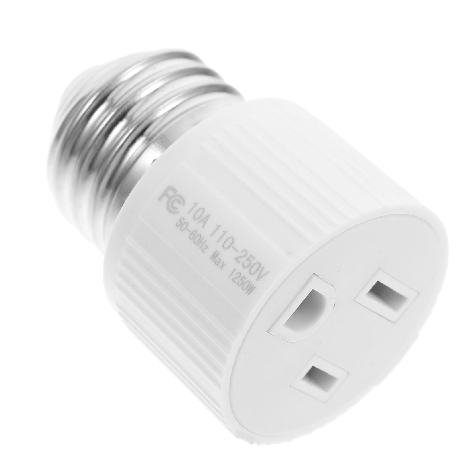 SEWOART Lampenkopfadapter E-Lampenadapter Lampenfassung E Lichtkonverter Außenlichtadapter Deckenlampenfassung Glühbirnen-Sockeladapter Lampenfassung in Steckdose umwandeln Plastik Weiß von SEWOART