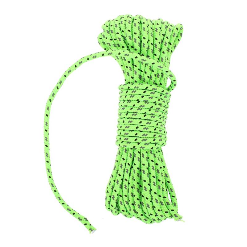 SEWOART Outdoor-campingseil Kleine Bungee-seile Zubehör Für Campingzelte Einziehbare Wäscheleine Tragbare Wäscheleine Haken Bungee Seil Stangen Kabel Reflektierender Draht Light Green von SEWOART