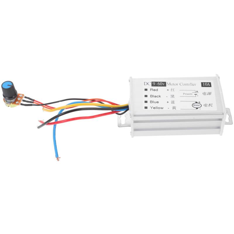 SEWOART PWM DC Motor Controller 9 60V 10A 1200W Stufenlos Einstellbarer Geschwindigkeitsregler Reversibler Motorantrieb Für Verschiedene Anwendungen Langlebig Und Zuverlässig von SEWOART