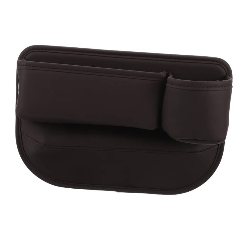 SEWOART Sitzlückenfüller Auto Organizer Universeller Auto Sitz Organizer Für Vordersitze Multifunktionale Für Handy Brillen Karten Und Flaschen Mocha von SEWOART