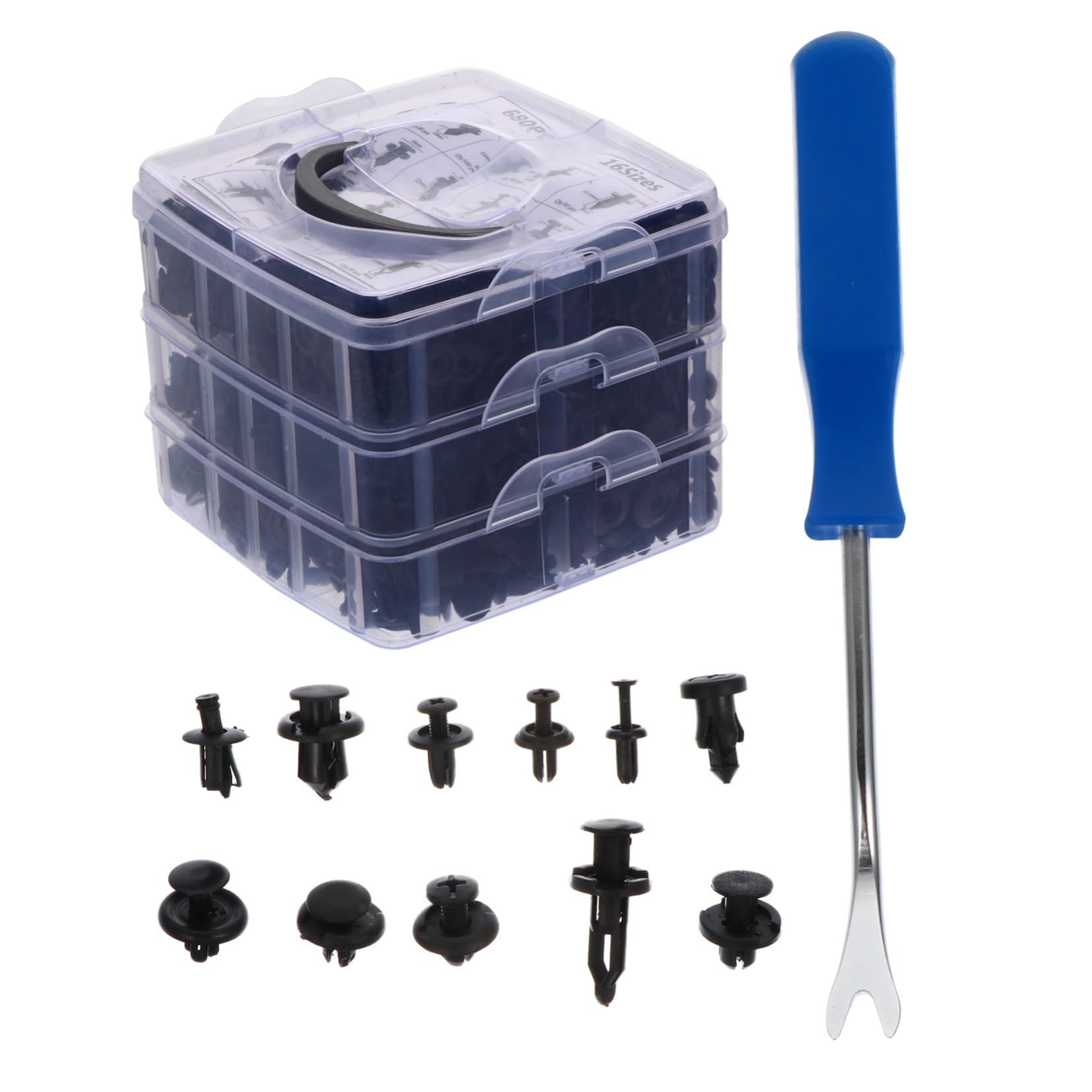 SEWOART Teile Auto Stoßfänger Reparatur Kit Mit Arten Von Expansionsclips Und Halter Clips Inklusive Schraubendreher Praktischer Box Für Fahrzeugtypen von SEWOART