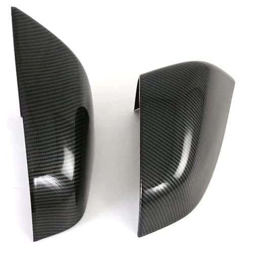 SEYUTWET [Replacement] for Tesla Model S 2017 2018 2019 Auto Seite Rückspiegel Abdeckung Shell Cap Gehäuse Ersatz 2 Teile/Satz Auto Spiegel Gehäuse (Carbon Fiber Color) von SEYUTWET