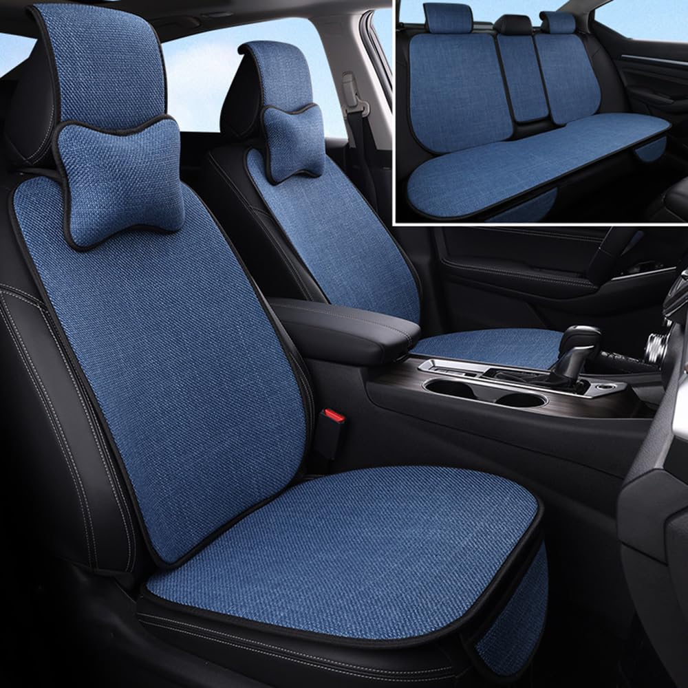 SFNDM Sitzbezüge Auto, für Benz AMG GT 4-Door coupe 2018-2024 Auto-Schonbezug Autositzbezüge Schonbezüge Sitzkissen Anti Rutsch Autositzschoner Autositzauflage,C-Blue von SFNDM
