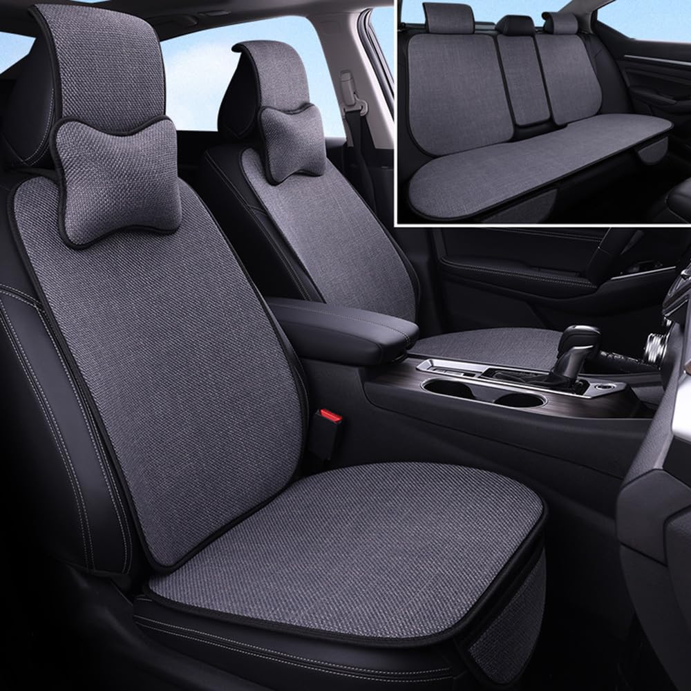 SFNDM Sitzbezüge Auto, für Isuzu D-MAX 2015-2024 Auto-Schonbezug Autositzbezüge Schonbezüge Sitzkissen Anti Rutsch Autositzschoner Autositzauflage,F-Dark gray von SFNDM