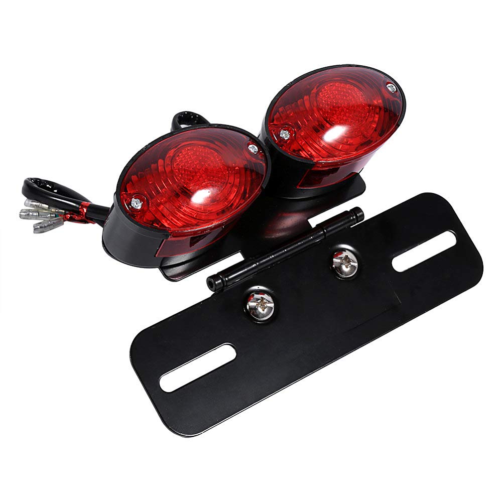 SFONIA Motorrad 34LED Rücklicht Bremslicht Blinker 12V Wasserdichtes Blinklicht Universal für Moto Scooter Quad Cruiser Off Road von SFONIA