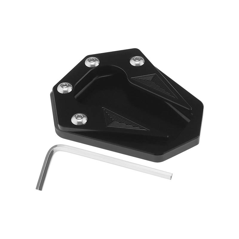 SG Store Motorrad Kickstand Platte Pad Motorrad Zubehör Fuß Seitenständer Vergrößerungsverlängerung CNC Aluminium Kompatibel mit Benelli TRK 502 2017 2018 von SG Store